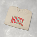Christmas Lights Nurse Stethoscope Gildan Unisex Heavy Blend™ Crewneck Sweatshirt for RN, LPN, GN, Student Nurse
