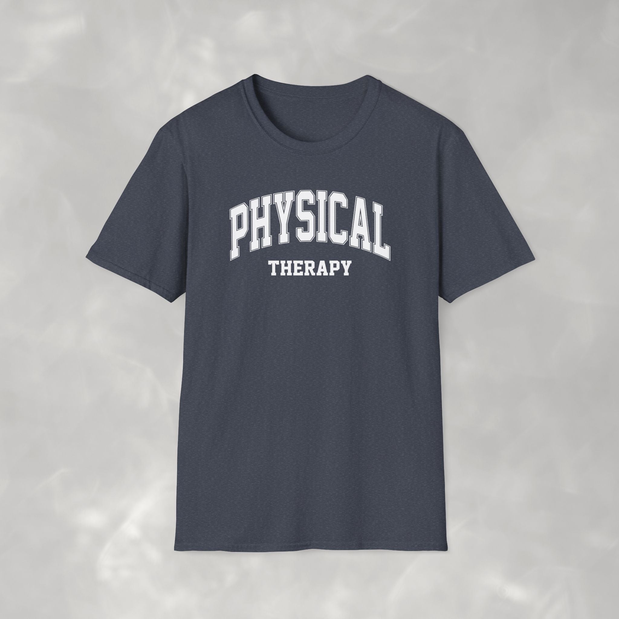 Physical Therapy, Therapist Varsity Style Gildan Unisex Softstyle T-Shirt