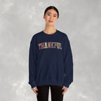 Thankful Cute Boho Trendy Gildan Unisex Heavy Blend™ Crewneck Sweatshirt for Autumn, Fall, Thanksgiving