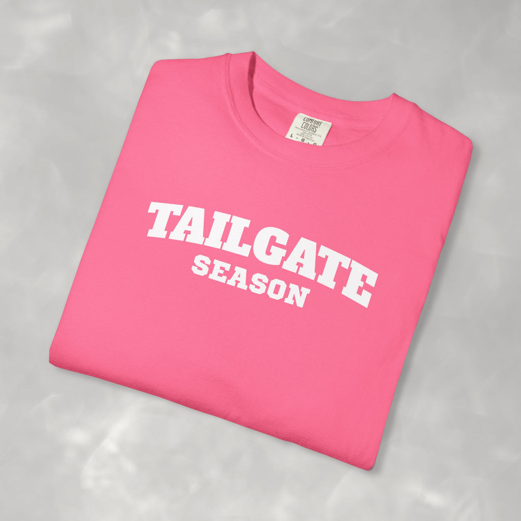 Tailgate Season, Football Game Day Unisex Comfort Colors Tee for Men and Women