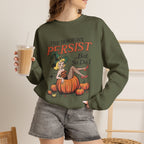 The Horrors Persist but So Do I, Funny Vintage Retro Halloween, Gildan Unisex Heavy Blend™ Crewneck Sweatshirt