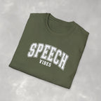 Speech Vibes Gildan Unisex Softstyle T-Shirt for SLP, SLPA, Speech Therapy