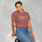 Boho Cute Thankful Comfort Colors Garment-Dyed T-shirt for Thanksgiving