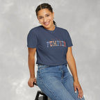 Hey There Pumpkin Distressed Comfort Colors Garment-Dyed T-shirt for Autumn, Fall, Thanksgiving