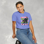 Spooky, Cute Black Cat, Halloween Comfort Colors Tee Unisex