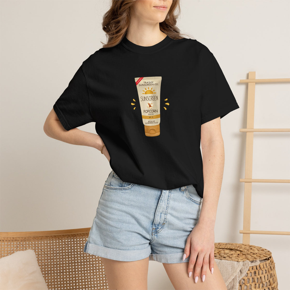Popcorn Scented Sunscreen, Funny, Random Questionable Concepts Comfort Colors Tee