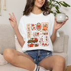 Hello Fall Cute Autumn Collage Comfort Colors Tee