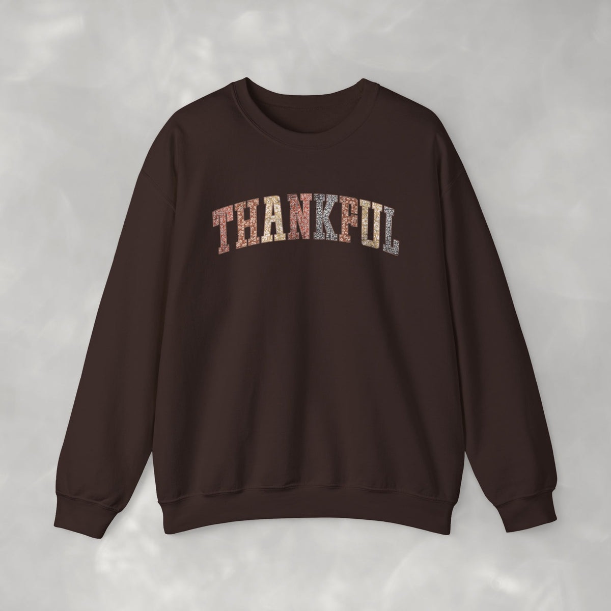 Thankful Cute Boho Trendy Gildan Unisex Heavy Blend™ Crewneck Sweatshirt for Autumn, Fall, Thanksgiving