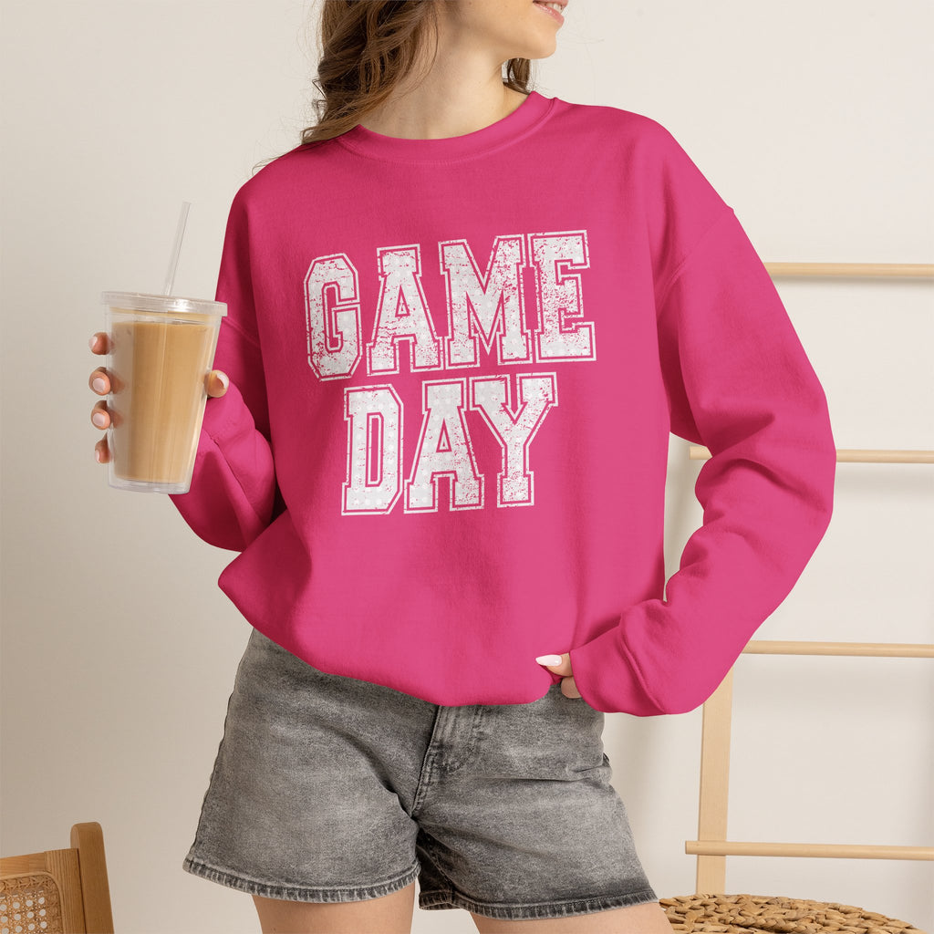 Cute Game Day, Preppy Polka Dot Gildan Unisex Heavy Blend™ Crewneck Sweatshirt