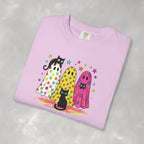 Preppy, Girly, Cute Halloween Ghosts with Cats, Comfort Colors Tee