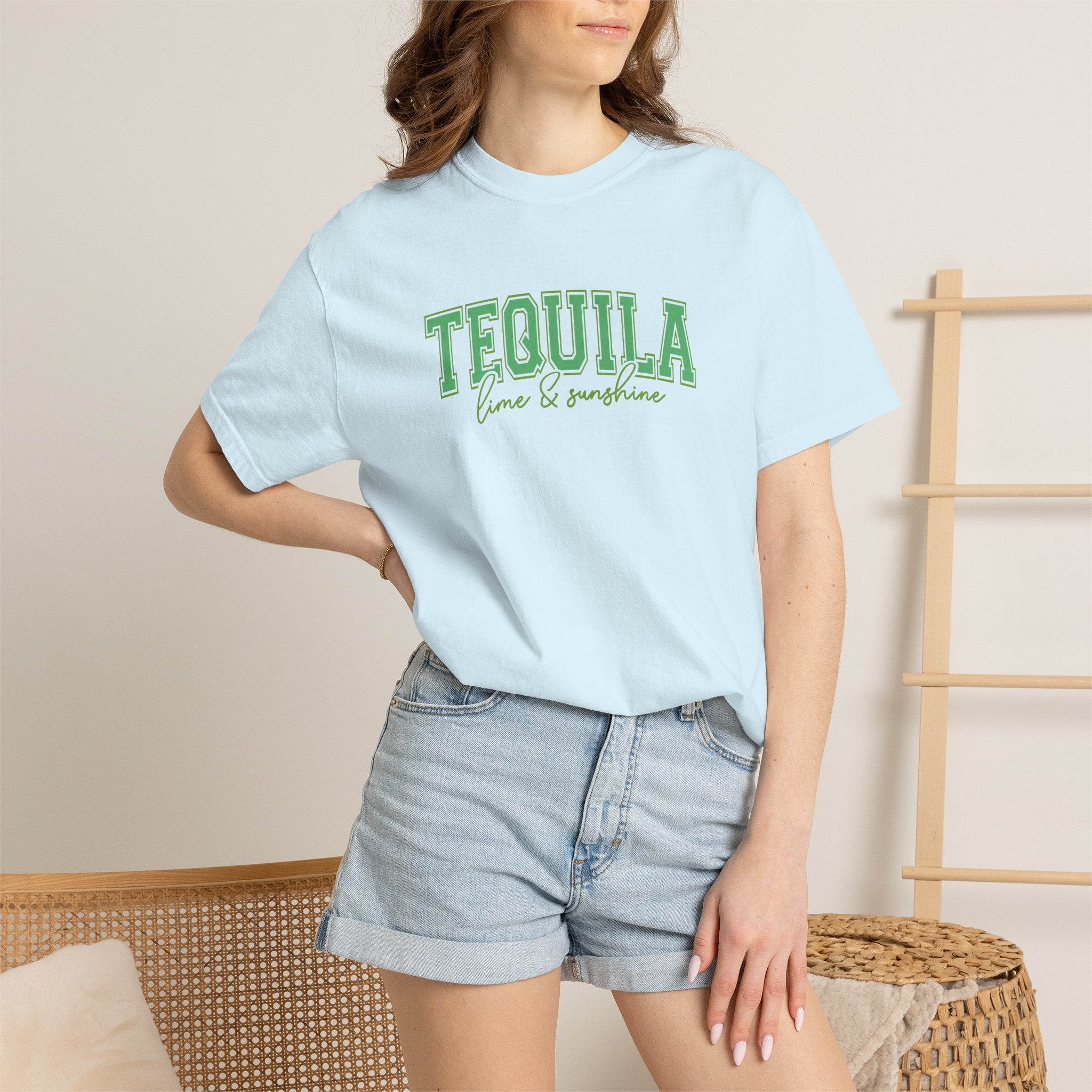 Tequila, Lime, and Sunshine Summer, Vacation, Beach Comfort Colors Tee