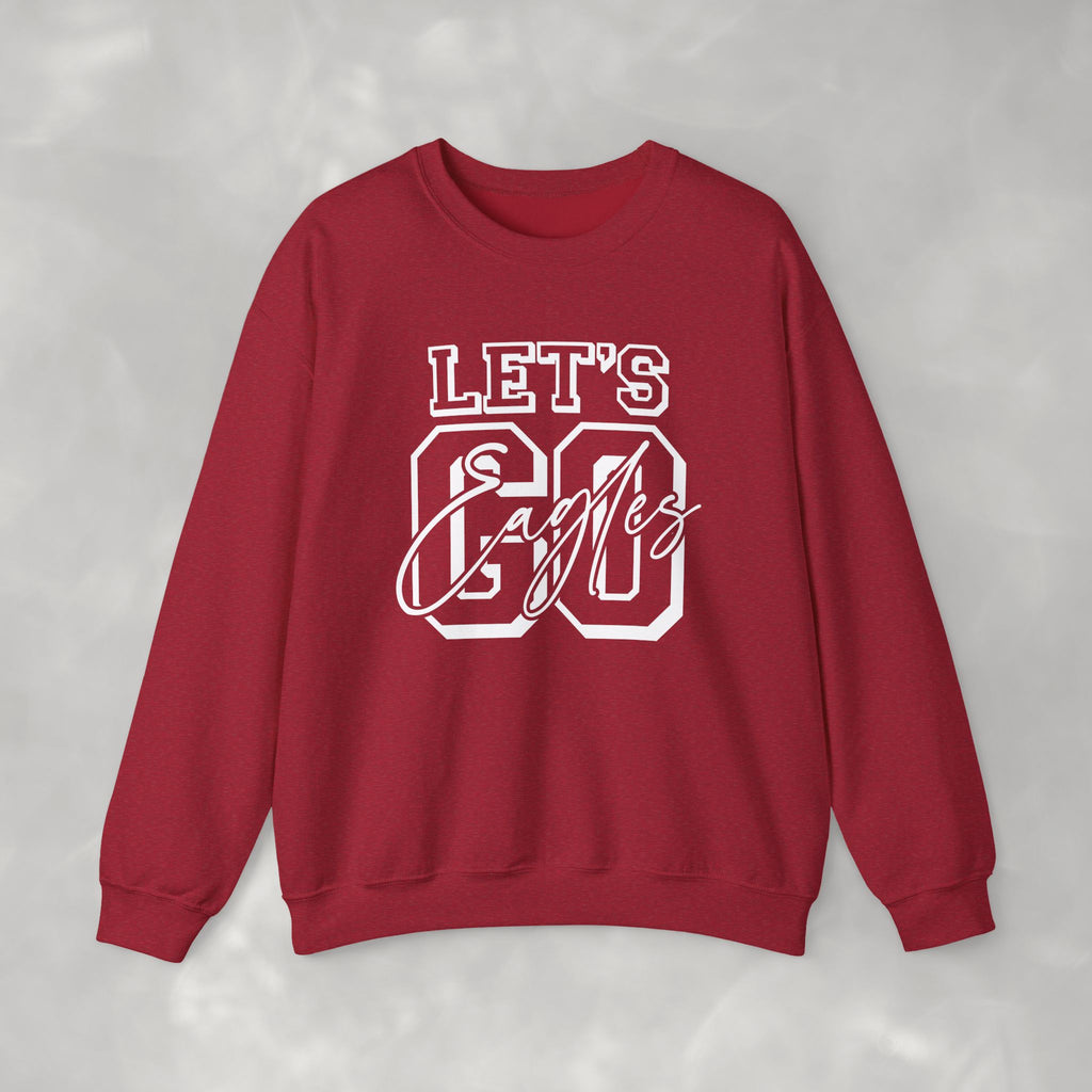 Let's Go Eagles, Eagles Sports, Team Spirit Gildan Unisex Heavy Blend™ Crewneck Sweatshirt