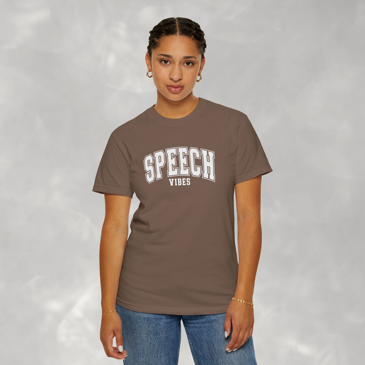 Speech Vibes, Unisex Comfort Colors Tee for SLP, SLPA, Speech Therapy