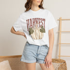 Autumn Harvest, White Pumpkin Retro Comfort Colors Tee