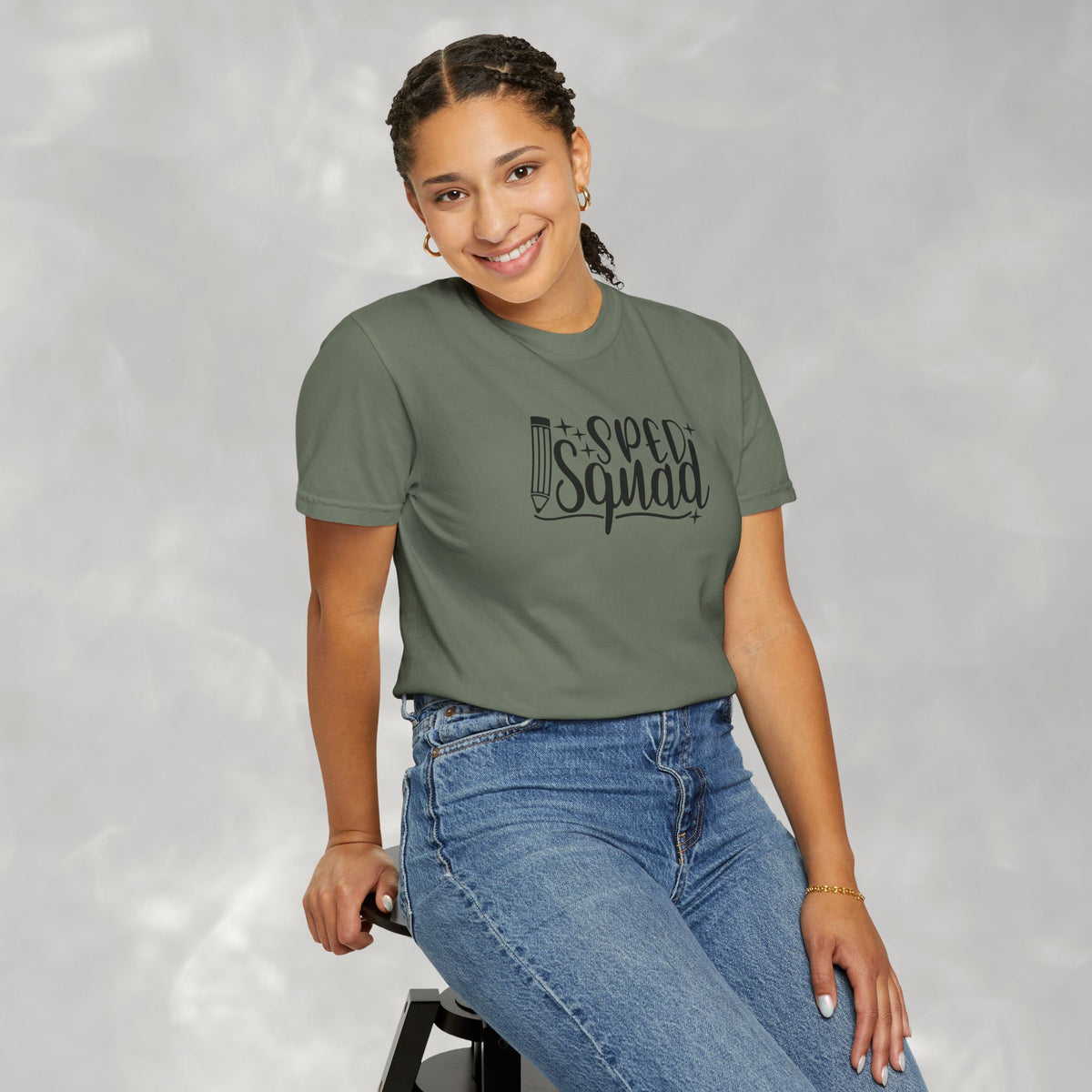 SPED Squad Comfort Colors Gildan Unisex Garment-Dyed T-shirt for Educators, Teachers, Paraprofessionals