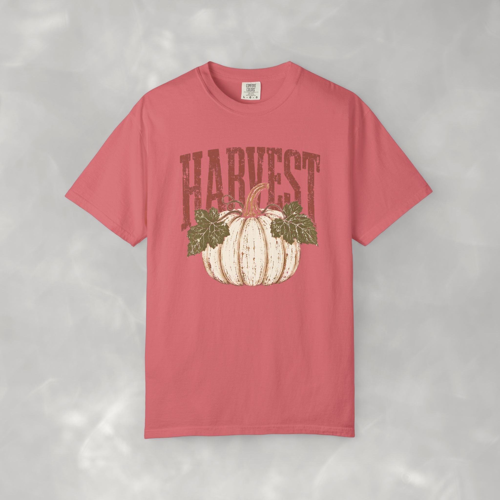 Autumn Harvest, White Pumpkin Retro Comfort Colors Tee
