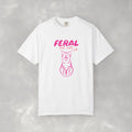 Feral But Cute, Funny, Cat Lover Comfort Colors Tee