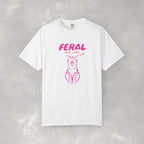 Feral But Cute, Funny, Cat Lover Comfort Colors Tee