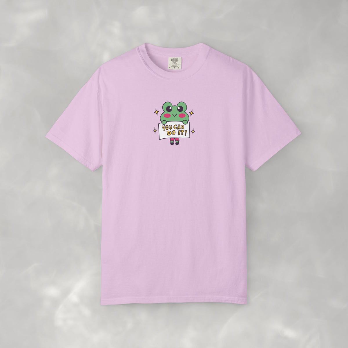 You Can Do It, Cute Motivational Frog Unisex Comfort Colors Tee for OT, PT, Speech Therapist