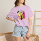Preppy, Girly, Cute Halloween Ghosts with Cats, Comfort Colors Tee