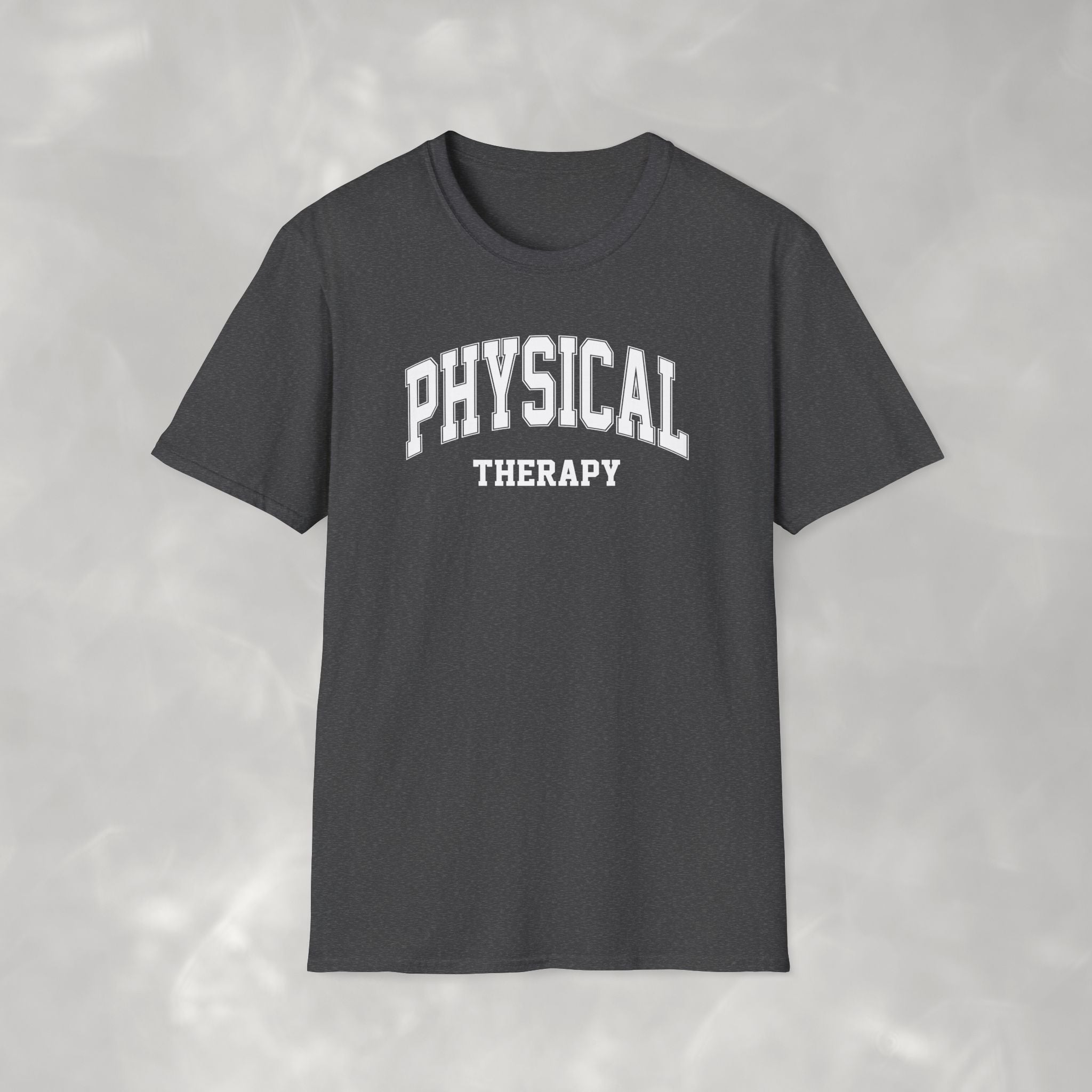 Physical Therapy, Therapist Varsity Style Gildan Unisex Softstyle T-Shirt