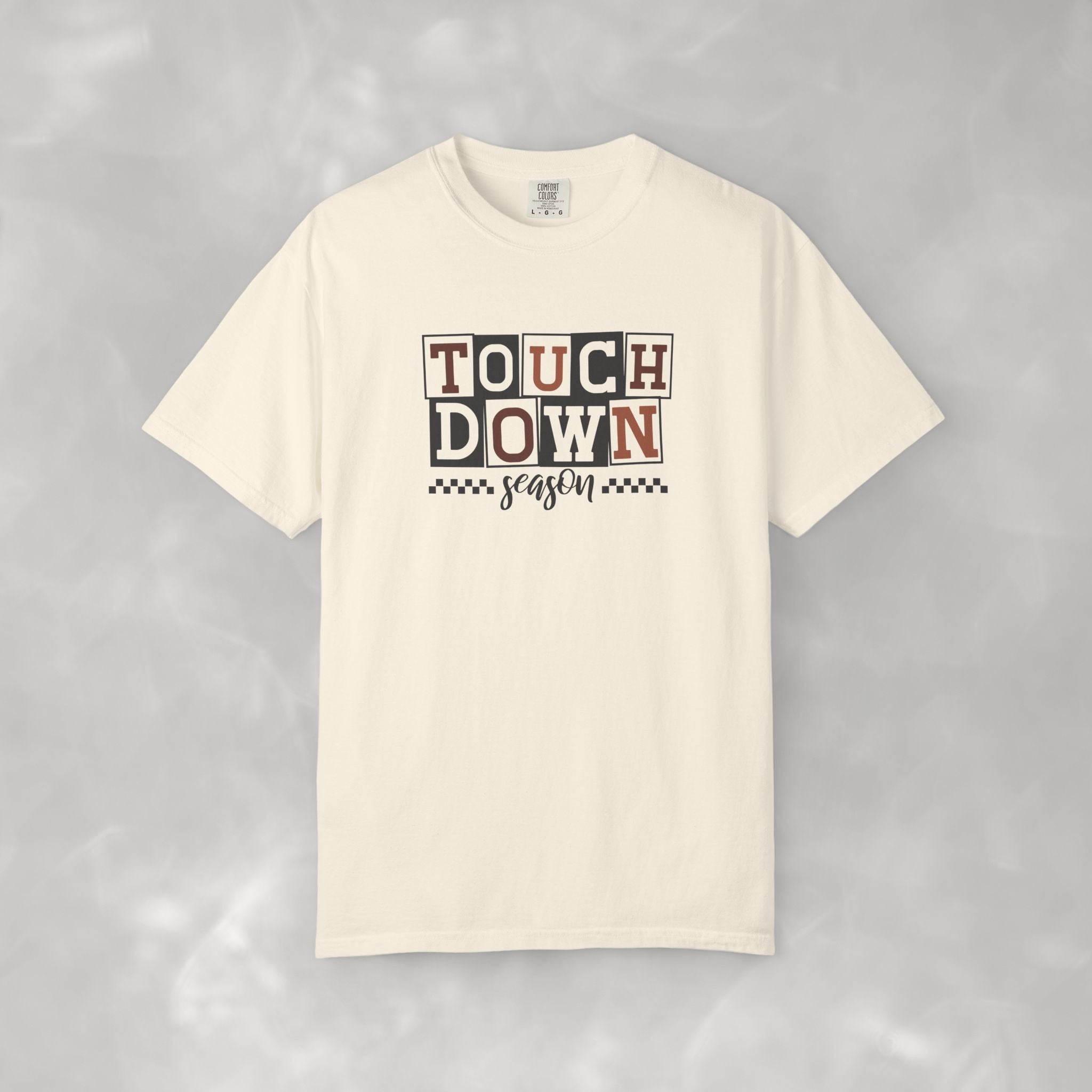 Touchdown Season, Preppy Football Comfort Colors Tee