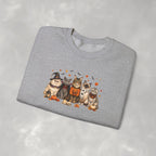 Retro Cats in Halloween Costume Gildan Unisex Heavy Blend™ Crewneck Sweatshirt