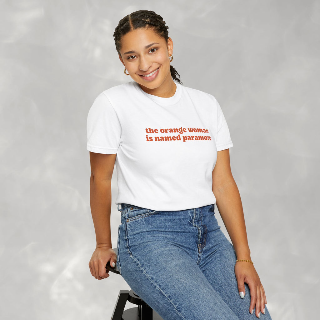 Funny The Orange Woman Band Inspired Comfort Colors Tee