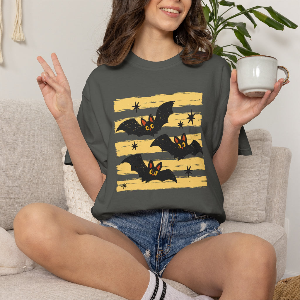 Cute Halloween Bats, Unisex Comfort Colors Tee