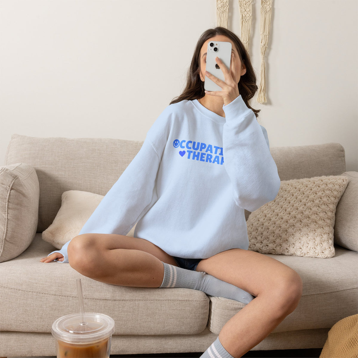 Occupational Therapy, Cute Pediatric OT Gildan Unisex Heavy Blend™ Crewneck Sweatshirt for OT, OTR, OTA, COTA
