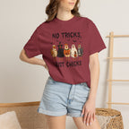 No Tricks Just Chicks, Funny Halloween Chickens in Costumes, Comfort Colors Tee