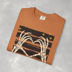Spooky Skeleton Hands, Cute Halloween Comfort Colors Tee
