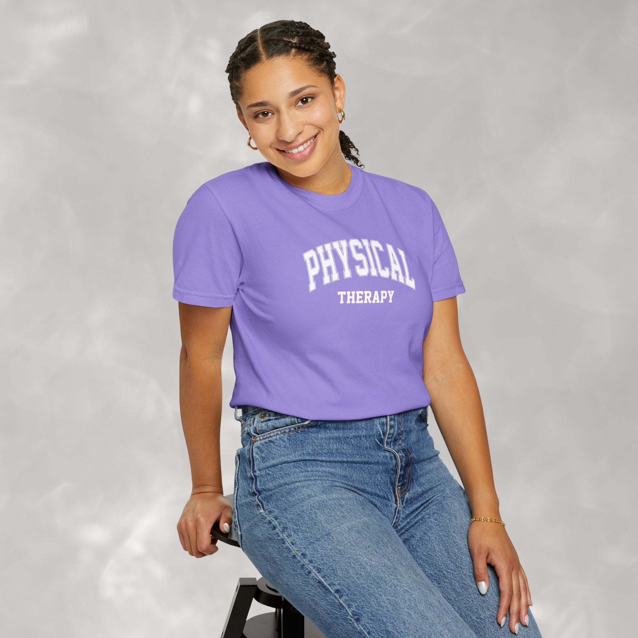 Physical Therapy, Therapist Classic Varsity Style Comfort Colors Tee