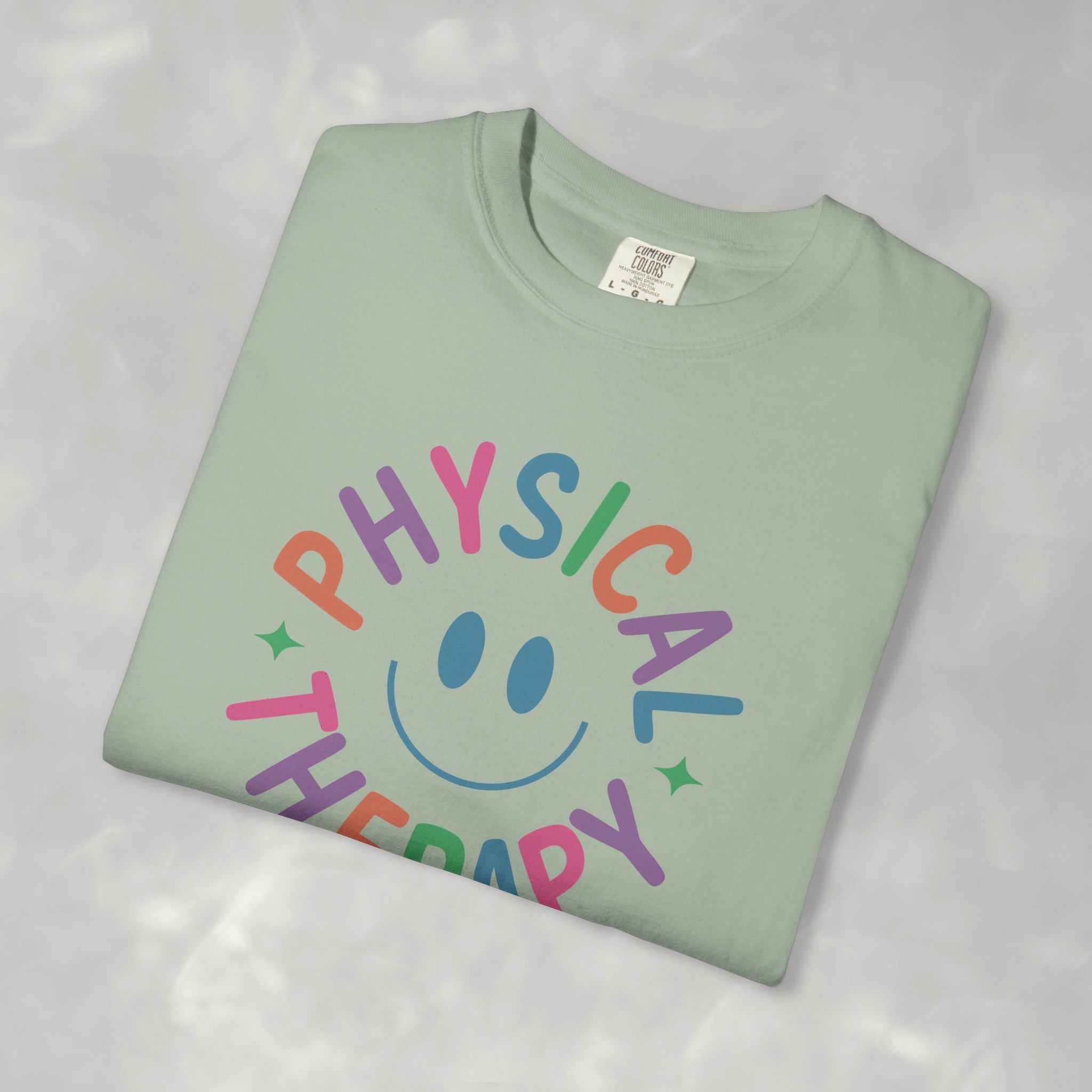 Physical Therapy, Cute Playful Smile, PT, PTA Unisex Comfort Colors Tee