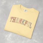 Boho Cute Thankful Comfort Colors Garment-Dyed T-shirt for Thanksgiving