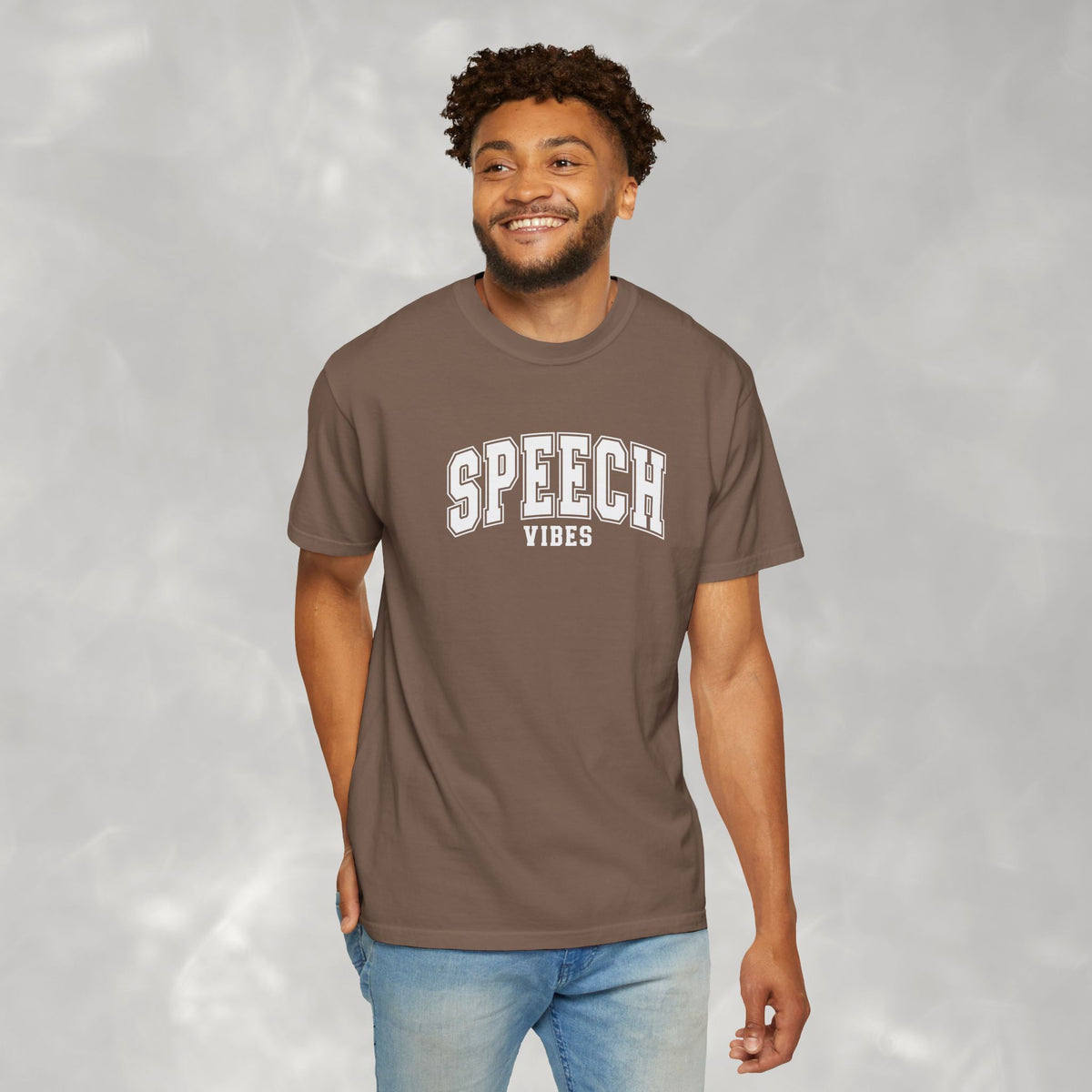 Speech Vibes, Unisex Comfort Colors Tee for SLP, SLPA, Speech Therapy