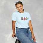 Cute Halloween Spooky Stamps with Cat, Jack-O-Lanter, Skeleton, Comfort Colors Tee