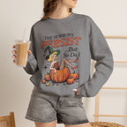 The Horrors Persist but So Do I, Funny Vintage Retro Halloween, Gildan Unisex Heavy Blend™ Crewneck Sweatshirt