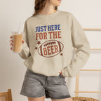 Funny Just Here for the Beer, Gildan Unisex Heavy Blend™ Crewneck Sweatshirt