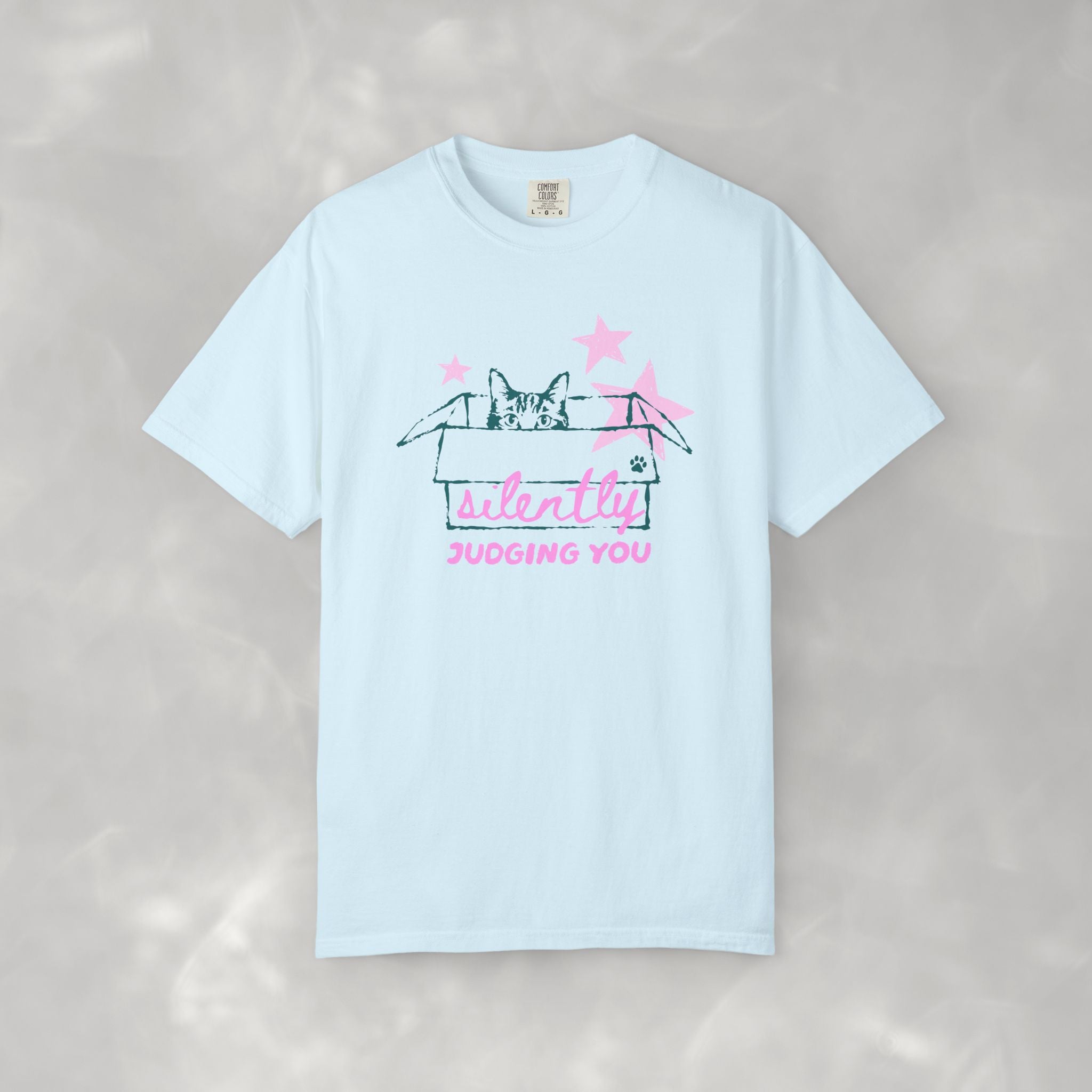 Silently Judging You, Funny, Cat Lover Comfort Colors Tee