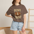 Funny Bend And Snap Football Comfort Colors Tee for Women