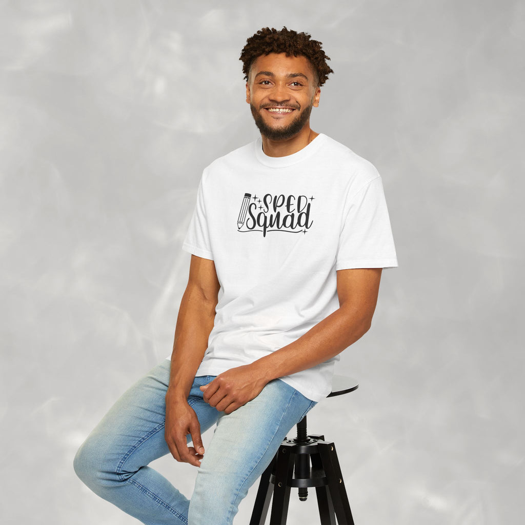 SPED Squad Comfort Colors Gildan Unisex Garment-Dyed T-shirt for Educators, Teachers, Paraprofessionals