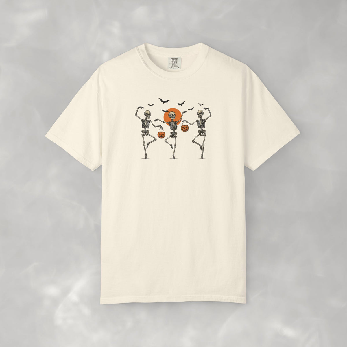 Dancing Skeletons, Cute Halloween Comfort Colors Tee