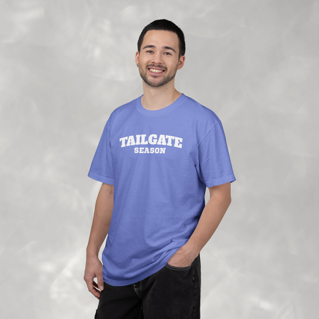 Tailgate Season, Football Game Day Unisex Comfort Colors Tee for Men and Women