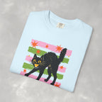 Spooky, Cute Black Cat, Halloween Comfort Colors Tee Unisex
