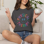 Physical Therapy, Cute Playful Smile, PT, PTA Unisex Comfort Colors Tee