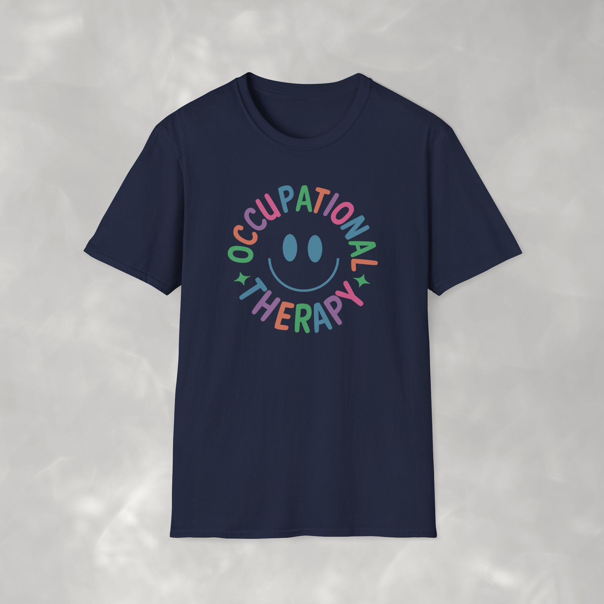 Occupational Therapy, Cute Playful Smile, OT, COTA Unisex Softstyle T-Shirt