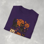 Spooky Black Cats and Jack-O-Lanterns, Gildan Unisex Softstyle T-Shirt