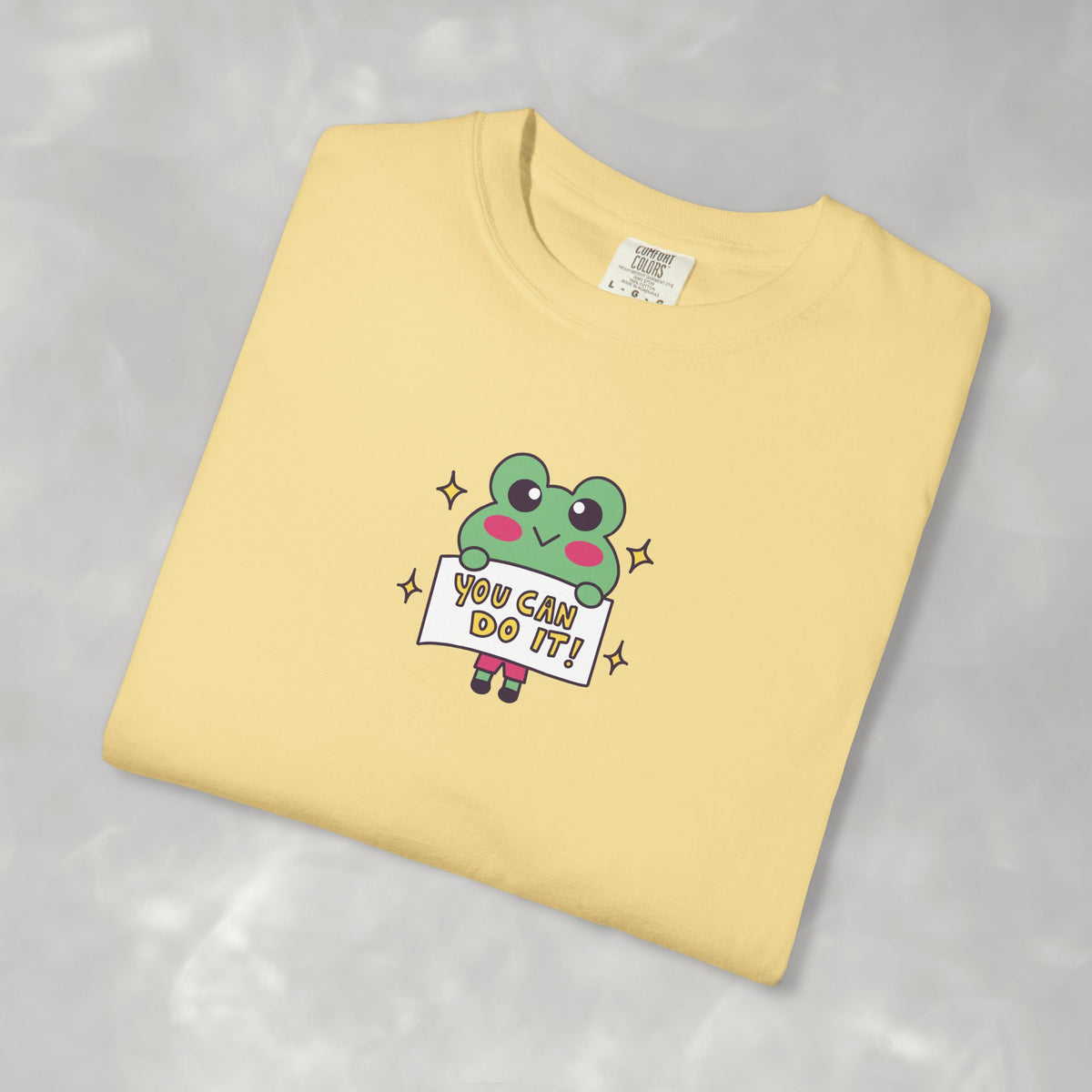 You Can Do It, Cute Motivational Frog Unisex Comfort Colors Tee for OT, PT, Speech Therapist
