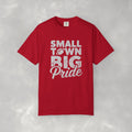 Small Town Big Pride, Football, School Spirit Unisex Comfort Colors Tee